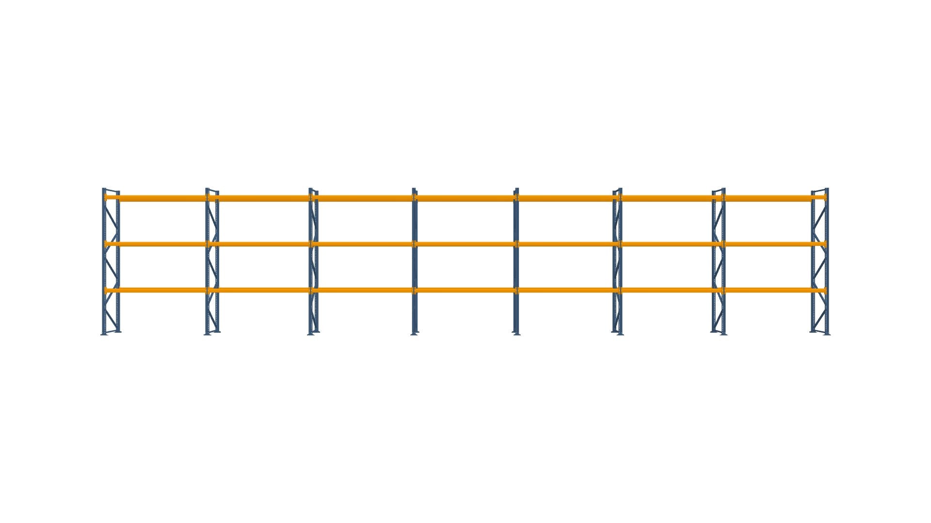 Konfiguration vom 05.05.2025 - 19.80 m x 4.00 m für 84 Paletten mit 1000 kg