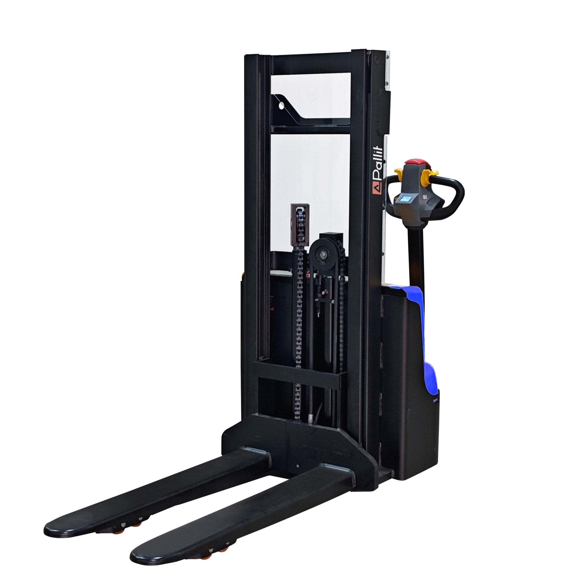 Pedestrian stacker PRECISE with proportional lift and full free lift